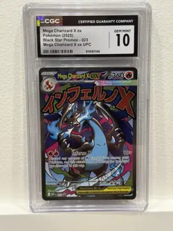 Charizard EX Black Star Promo #23 CGC Gem Mint 10 Graded Pokemon TCG Card 2025 - Image 1