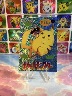 Pokemon Pikachu Vintage Pocket Monsters Vending HOLO Prism Sticker Nintendo 90s - Image 3