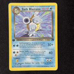 Dark Blastoise 20/82 1st Edition Team Rocket Non-Holo 2000 WOTC Pokemon English - Image 1