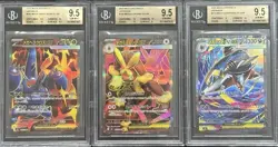 2025 BGS 9.5 POKEMON JAPANESE INFERNO X MEGA SR HERACROSS / LOPUNNY / SHARPEDO - Image 1