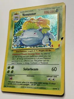Pokemon Venusaur 15/102 Celebrations Classic Collection Ultra Rare Holo LP - Image 3