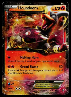 Pokemon Card - Houndoom EX XY BREAKthrough 21/162 Ultra Rare - Image 1