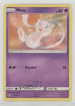 Mew Pokemon Sun & Moon Hidden Fates #32 - Image 1