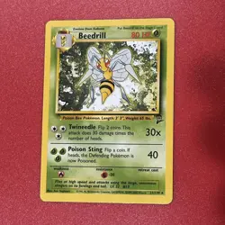 Beedrill 17/102 - NM - RARE Non Holo Base Pokemon Card - - Image 1