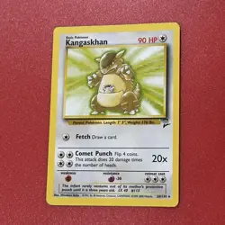 Kangaskhan Rare Normal Base Set 2 026/130 LP Pokemon TCG - Image 1