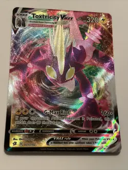 Pokemon TCG Toxtricity VMAX Rebel Clash 071/192 Holo Ultra Rare - Image 1