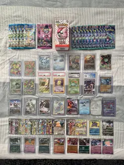 Pokemon Card Collection Lot PSA CGC Slabs + Singles Promos Packs Collection 151 - Image 1