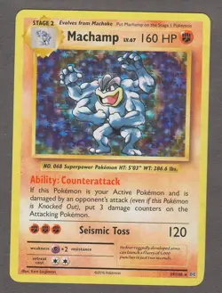 Machamp 59/108 Rare Holo Pokemon XY Evolutions NM 2016 Base Set Artwork - Image 1