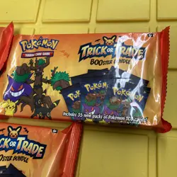 Pokemon 2024 Halloween Trick or Trade BOOster Bundle 35 New Pack Sealed Lot of 3 - Image 4
