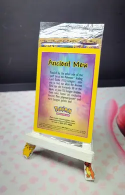 Pokemon The Movie Sealed Ancient MEW Black Star Promo Mint Condition - Image 3