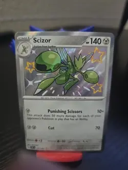 Scizor ⭐ 191/091 Holo Shiny Rare Paldean Fates 2024 Pokemon NM - Image 1
