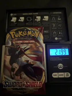 21.99g HEAVY Pokemon TCG: Sword and Shield Base Set Booster Pack - SEALED 820650806513 - Image 1