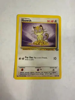 Pokemon TCG Pokemon jungle Meowth Common nm - Image 1