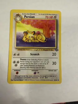 Pokemon TCG Pokemon Jungle Persian Uncommon NM - Image 1