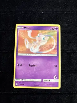 Mew 32/68 Sun & Moon: Hidden Fates Regular Rare Pokemon TCG - Image 1