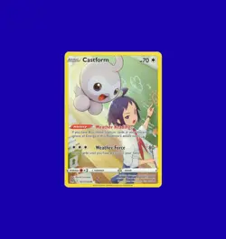 2022 Pokemon Sword & Shield Lost Origin Castform Full Art Holo TG11/TG30 - Image 1