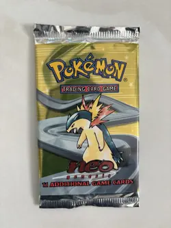 Pokemon TCG Neo Genesis Booster Pack Typhlosion Art Factory Sealed English New - Image 1