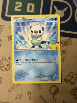 Oshawott 21/25 - Non-Holo - Pokemon 25th Anniversary McDonalds Promo - Image 3
