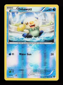 Oshawott 30/114 Reverse Holo Common XY - Steam Siege Pokemon Card - Image 1