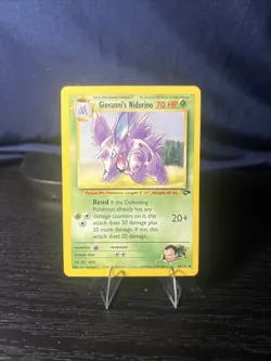 Pokemon TCG Giovanni's Nidorino Gym Challenge Card #045/132 Unlimited Uncommon - Image 1