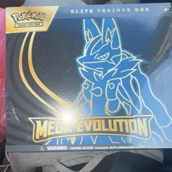 Pokemon TCG Mega Evolution Elite Trainer Box Lucario Riolu English 2025 - Image 1