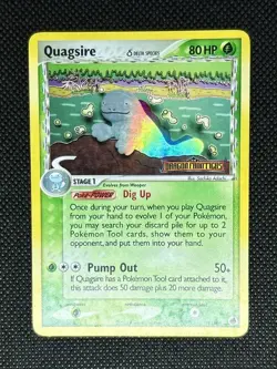 2006 Quagsire MP+ Stamped Reverse Holo Rare Dragon Frontiers 21/101 Vintage - Image 1