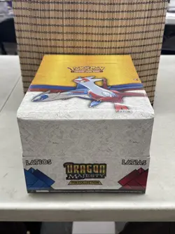 Pokemon TCG Dragon Majesty Latias and Latios Pin Collection Display Sealed - Image 1