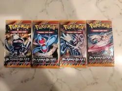 Pokemon Plasma Blast Black & White Booster Packs X4 All 4 Arts 820650108341 - Image 1