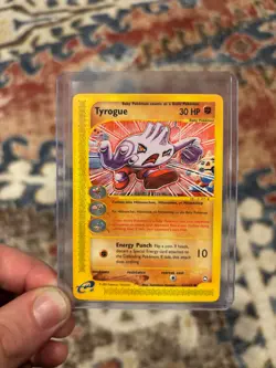 Tyrogue 063/147 Aquapolis Regular LP+ Vintage Pokemon TCG - Image 1