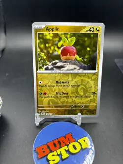 Pokemon Surging Sparks REVERSE HALO APPLIN 138/191 TCG NINTENDO - Image 1