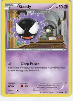 Gastly 58/162 XY - BREAKthrough Common Normal MP Pokemon - Image 1