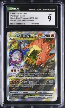 Charizard VSTAR *CGC 9* Illustration Rare *Sword & Shield* UPC Promo * #262 - Image 1