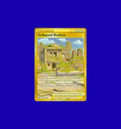 2022 Pokemon SWSH Lost Origin Collapsed Stadium Full Art Holo 215/196 - Gem Mint - Image 1