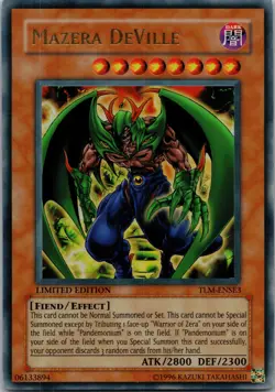 Yugioh Mazera DeVille TLM-ENSE3 Limited Edition Ultra Rare NM - Image 1