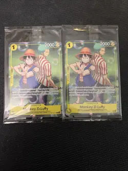 One Piece CCG Monkey.D.Luffy OP10-111 Rare Promo Card Factory Sealed x2 - Image 1
