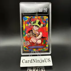 TAG GEM MINT 10 (972) Luffy P-110 Premium Card Collection ONE PIECE DAY 25 Japan - Image 1