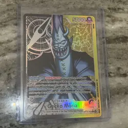 One Piece The Azure Sea’s Seven Gecko Moria OP14-080 Alternate Alt Art Leader LP - Image 1