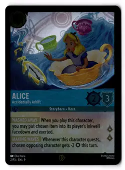 Alice - Accidentally Adrift 2 Disney Lorcana Promo Cards Foil NM - Image 1