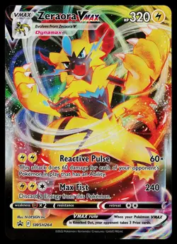 Pokemon Card - Zeraora VMAX Sword & Shield Promo SWSH264 Holo - Image 1