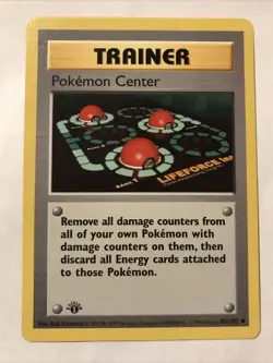 Pokemon TCG Pokemon Center Base Set 85/102 1st Edition Uncommon Shadowless Card - Image 1
