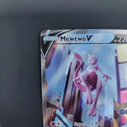 Pokemon Go Mewtwo v 2022 Full Art Rare Holo Card 072/078 TCG NM - Image 4