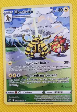 Electivire - GG08/GG70 - Pokemon Crown Zenith Galarian Gallery Holo Card NM - Image 1