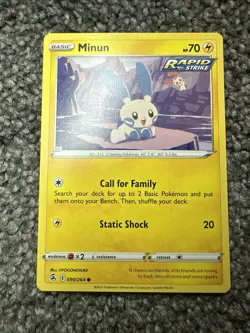Plusle #89 and Minun #90 Fusion Strike Pokemon Cards - Image 4