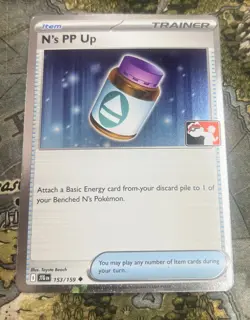 Pokemon N's PP Up 153/159 Prize Pack Series Cards Holo Pack Fresh - NM - Image 1