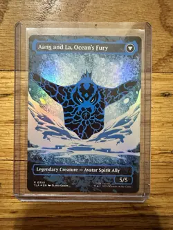 Aang, Swift Savior (Borderless) (Neon Ink Foil) Avatar TLA MTG Pristine Mint - Image 2