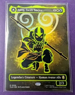 Aang, Swift Savior (Borderless) (Neon Ink Foil) Avatar: The Last Airbender Foil - Image 1
