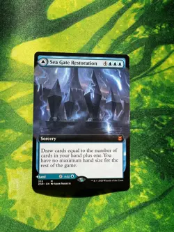 *Extended Art* Sea Gate Restoration (Zendikar Rising) Magic The Gathering Card - Image 1