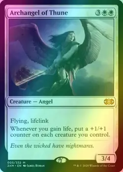 Archangel of Thune NM Foil Double Masters Magic the Gathering MTG - Image 1