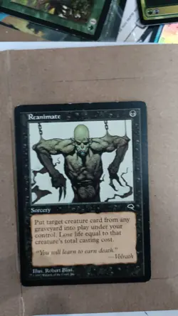 MTG Reanimate - Tempest Commander Black Sorcery LP - Image 1