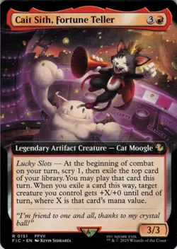 MTG Cait Sith, Fortune Teller (Ext) (151) | NM | Commander: Final Fantasy {FIC} - Image 1